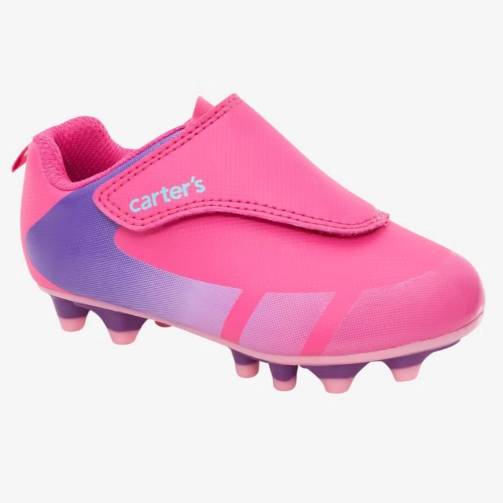 Size 10 toddler Carters pink soccer cleats NWT